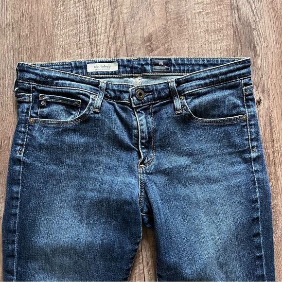 Ag Adriano Goldschmied Blue Skinny Jeans with Distressed Finish the Aubrey Sz 30 - Picture 3 of 7